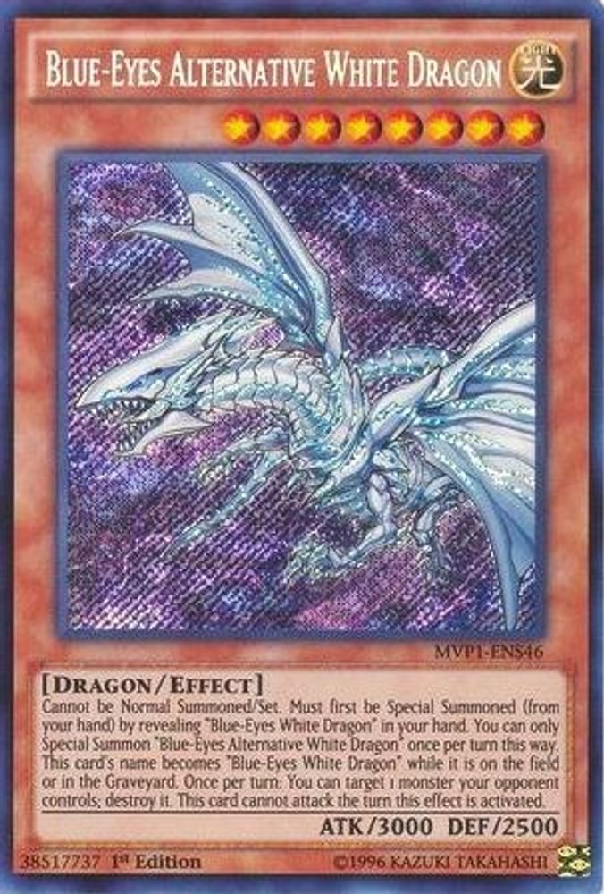 Blue-Eyes Alternative White Dragon (MVP1-ENS46) - Secret Rare