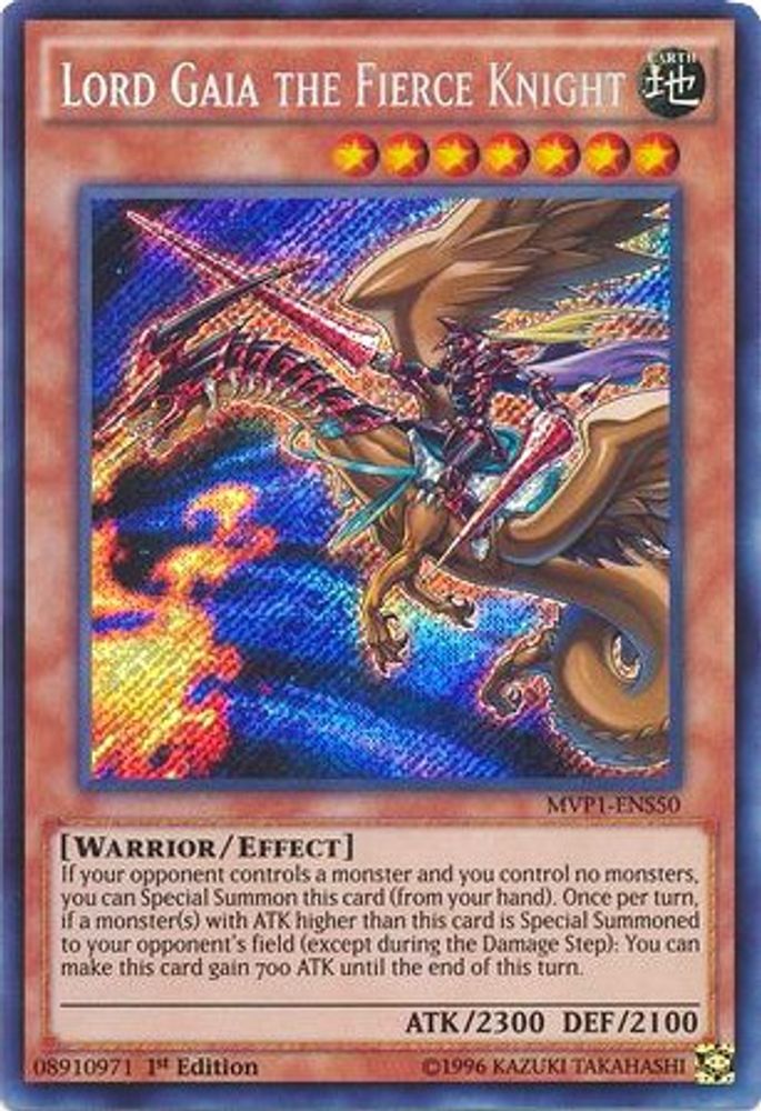 Lord Gaia the Fierce Knight (MVP1-ENS50) - Secret Rare