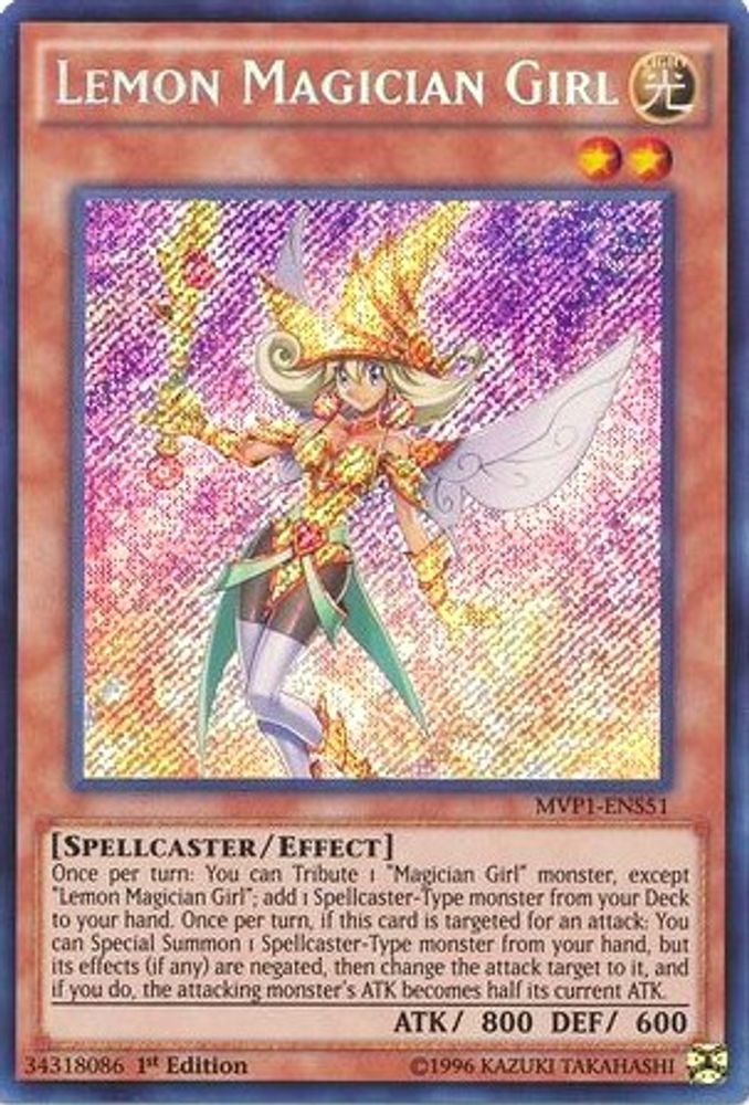 Lemon Magician Girl (MVP1-ENS51) - Secret Rare
