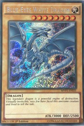 Dragon blanc aux yeux bleus [MVP1-ENS55] Secret Rare 