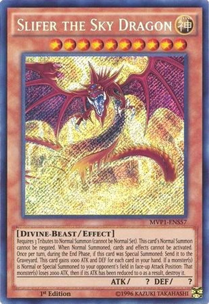Slifer the Sky Dragon (MVP1-ENS57) - Secret Rare
