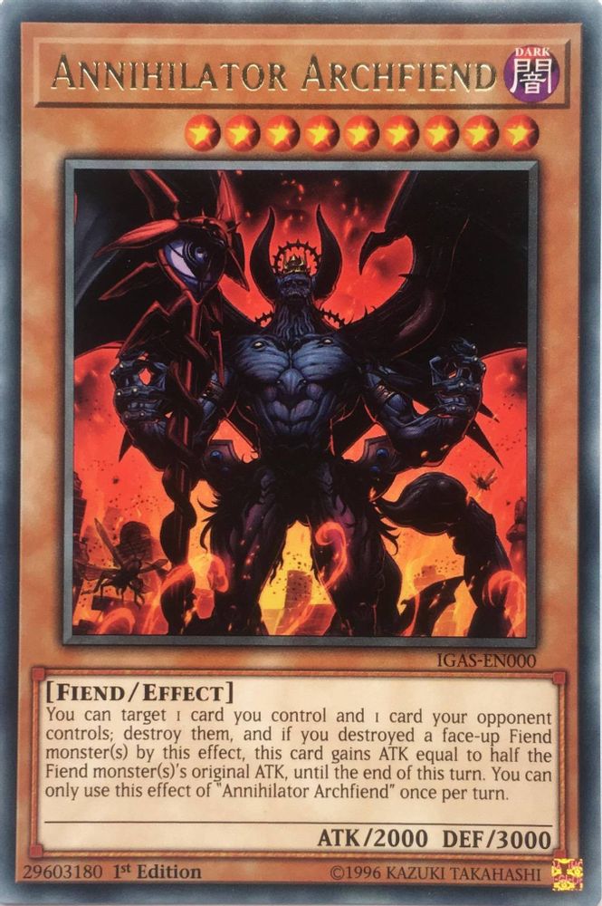 Annihilateur Archdémon [IGAS-EN000] Rare 