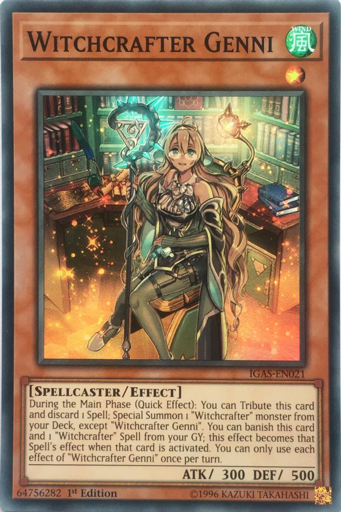 Witchcrafter Genni (IGAS-EN021) - Super Rare