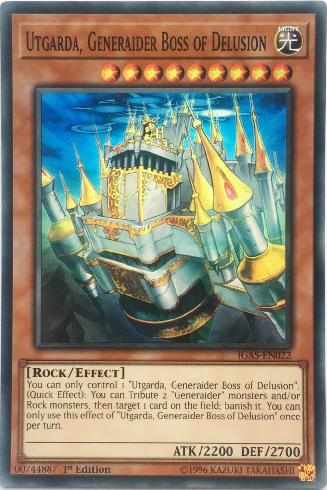Utgarda, Generaider Boss of Delusion (IGAS-EN022) - Super Rare