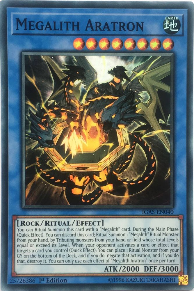 Megalith Aratron (IGAS-EN040) - Super Rare