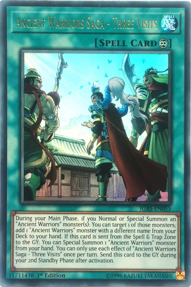 Ancient Warriors Saga - Three Visits (IGAS-EN055) - Ultra Rare