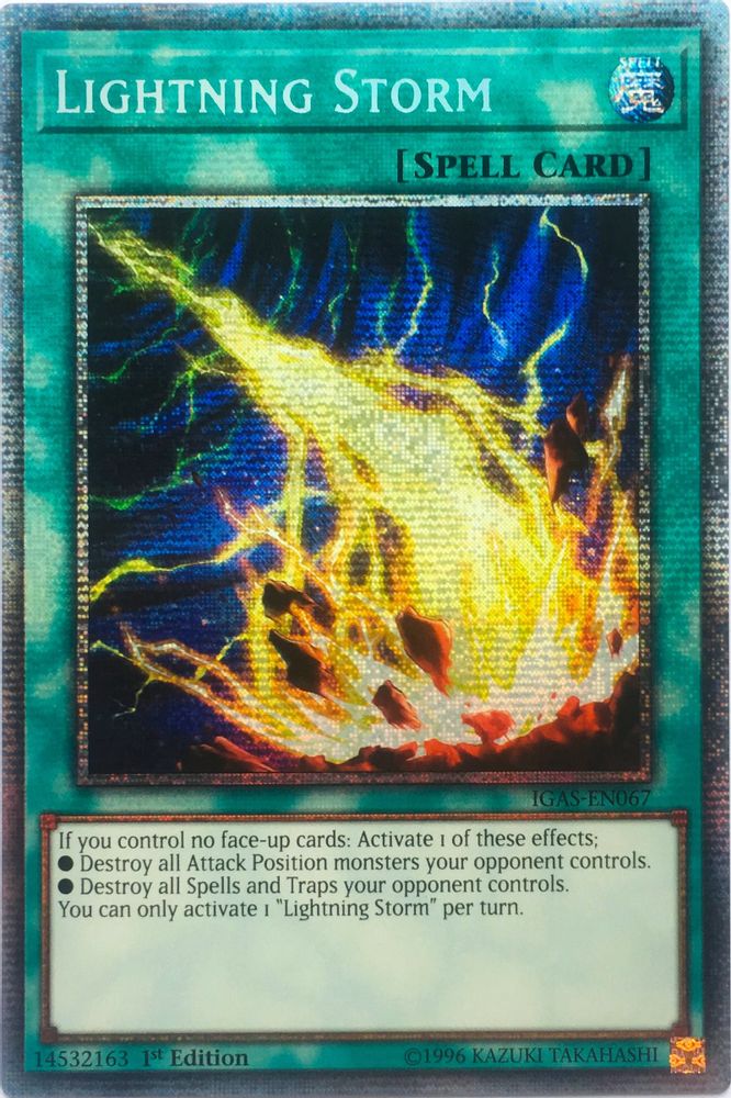 Lightning Storm (Starlight Rare) (IGAS-EN067) - Starlight Rare