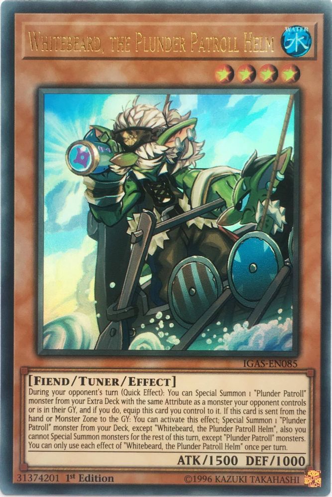 Whitebeard, the Plunder Patroll Helm (IGAS-EN085) - Ultra Rare
