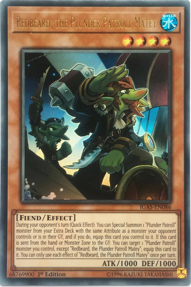 Redbeard, the Plunder Patroll Matey (IGAS-EN086) - Ultra Rare