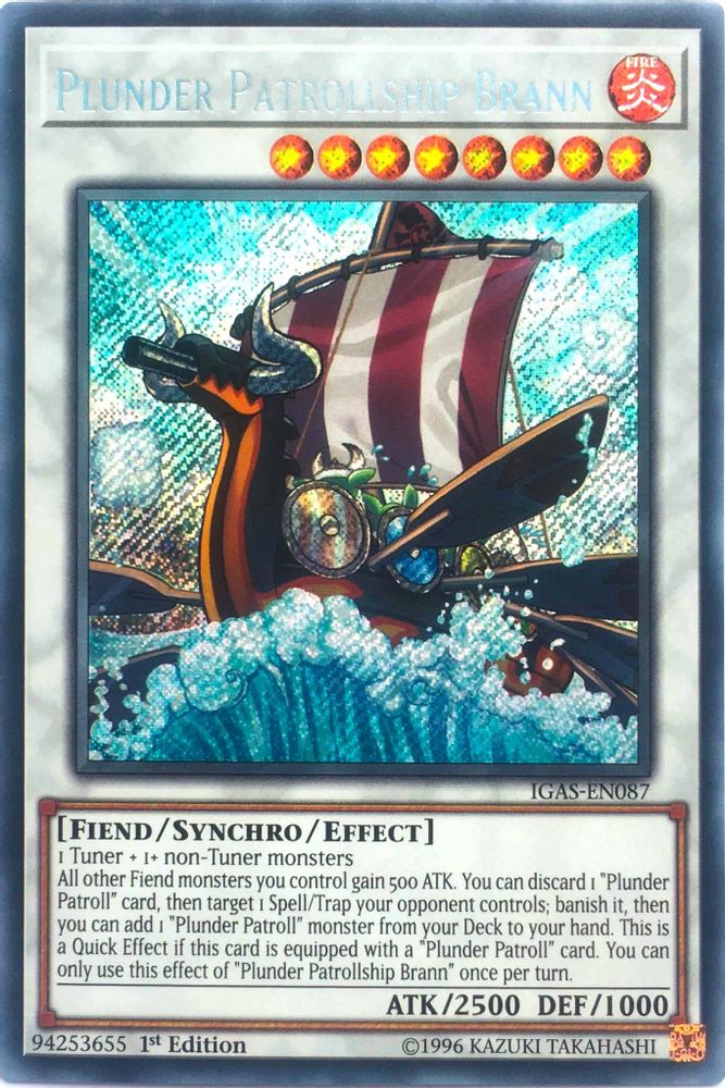 Plunder Patrollship Brann (IGAS-EN087) - Secret Rare