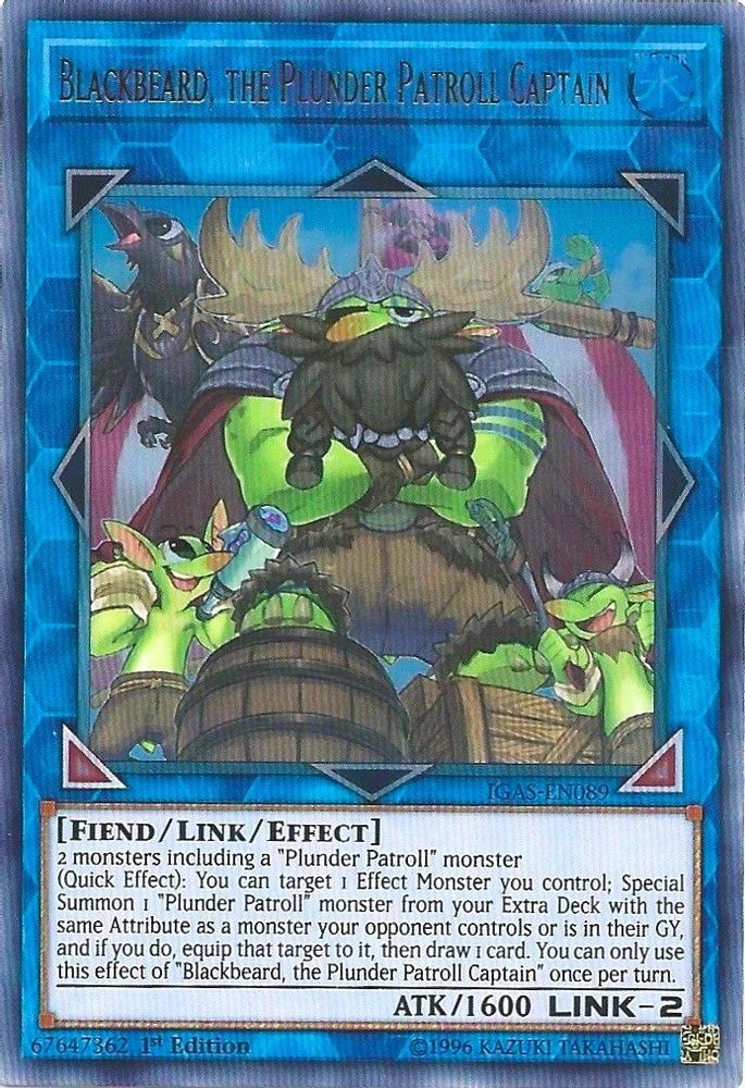 Blackbeard, the Plunder Patroll Captain (IGAS-EN089) - Ultra Rare