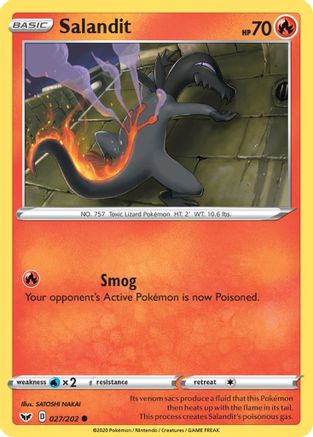 Salandit (027/202) [Épée et bouclier : ensemble de base] 
