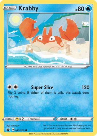 Krabby (043/202) [Épée et bouclier : ensemble de base] 