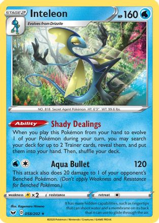 Inteleon (058) (058) 058  - Holofoil - Holo Rare