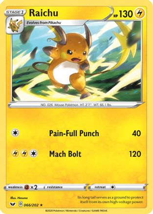 Raichu 066  - Rare