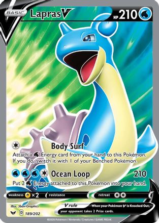 Lapras V (189/202) [Épée et bouclier : ensemble de base] 