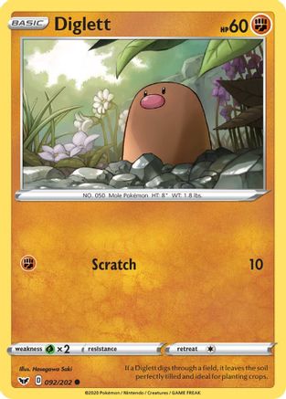 Diglett 092  - Common