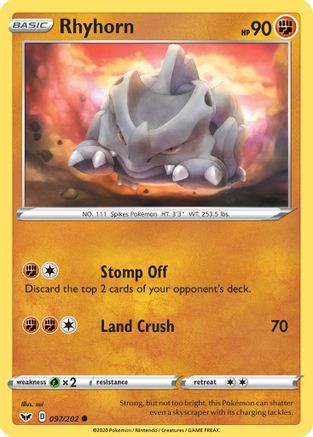 Rhyhorn (097) (097) 097  - Common