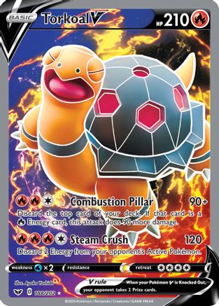 Torkoal V (Full Art) 188  - Holofoil - Ultra Rare