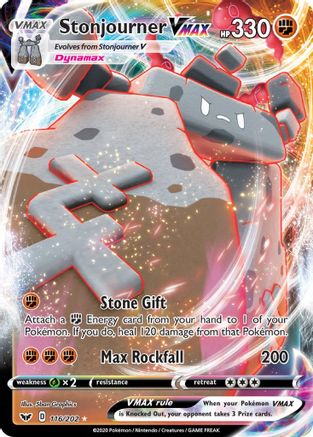 Stonjourner VMAX 116  - Holofoil - Ultra Rare
