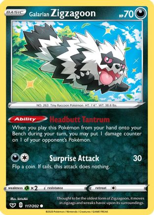 Galarian Zigzagoon 117  - Common