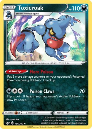 Toxicroak 124  - Holofoil - Holo Rare