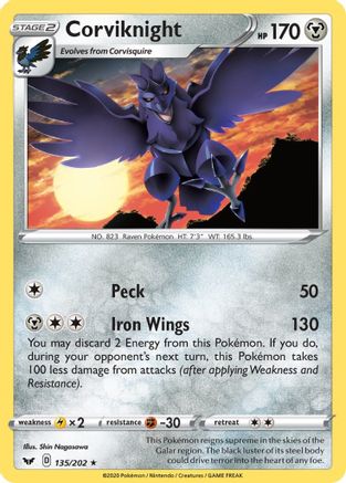 Corviknight 135  - Rare