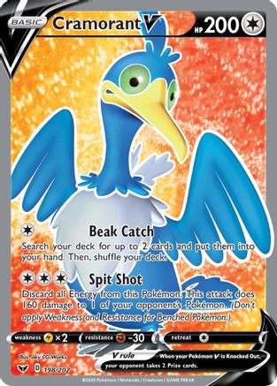 Cramorant V (Full Art) 198  - Holofoil - Ultra Rare