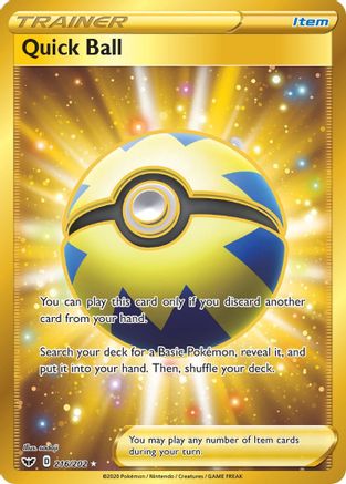 Quick Ball (Secret) 216  - Holofoil - Secret Rare