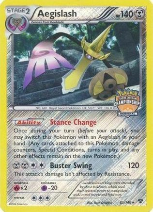 Aegislash (Regional Championships) 085/146  - Reverse Holofoil - Promo