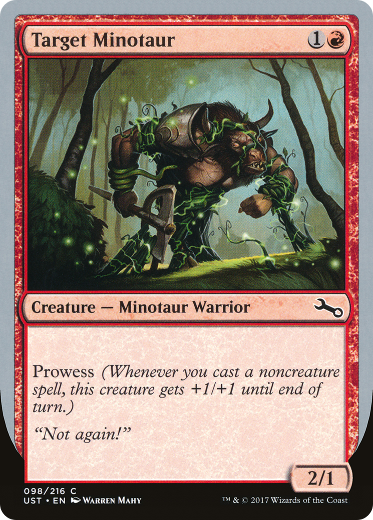 Target Minotaur (D) (UST-098) - Unstable Foil