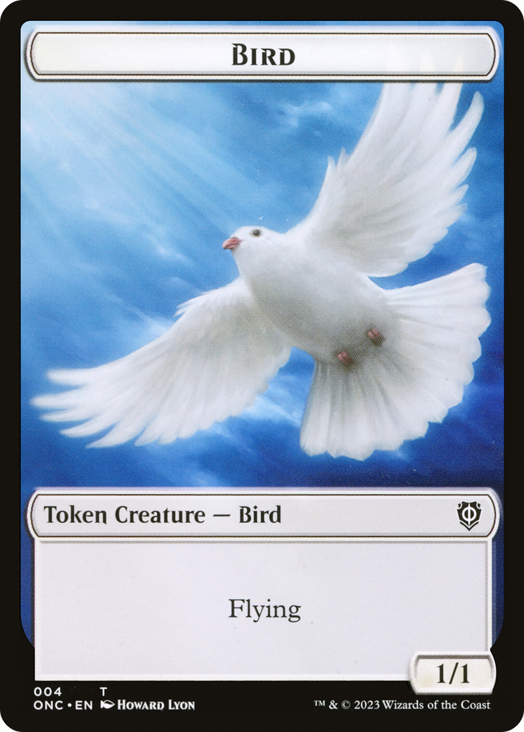 Oiseau // Chat jeton double face [Phyrexia : Tous seront un jeton de commandant] 