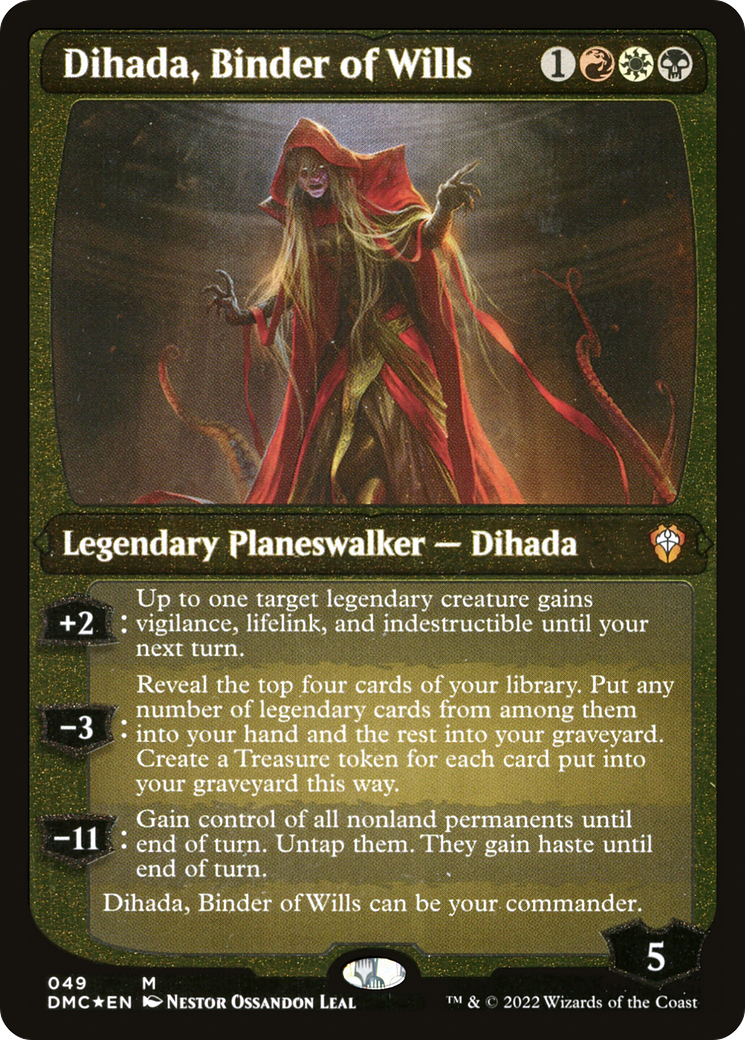 Dihada, relieur de testaments (commandant de vitrine) [Dominaria United Commander] 