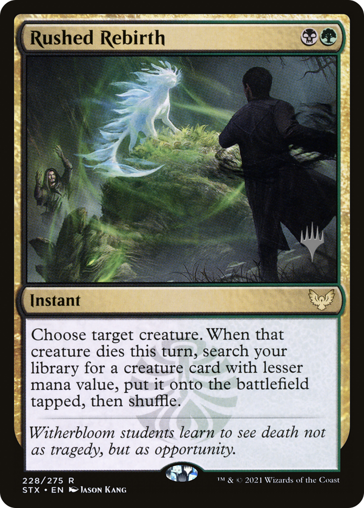 Rushed Rebirth (Pack Promo) [Strixhaven : Promos de l'École des Mages] 