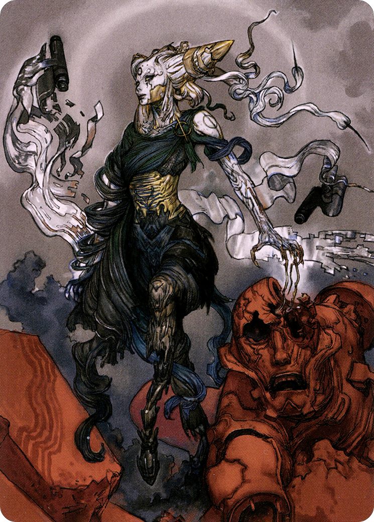 Tamiyo, Compleated Sage // Tamiyo, Compleated Sage (ANEO-076) - Neon Dynasty Art Series (Borderless)