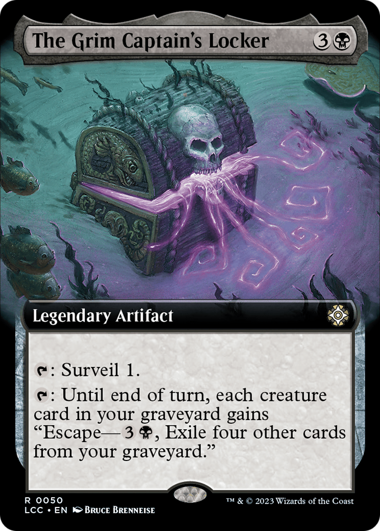 Le casier du sinistre capitaine (illustration étendue) [Les cavernes perdues du commandant d'Ixalan] 