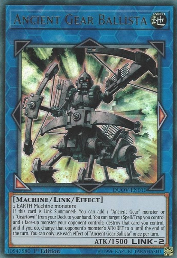 Ancient Gear Ballista (DUOV-EN010) - Ultra Rare