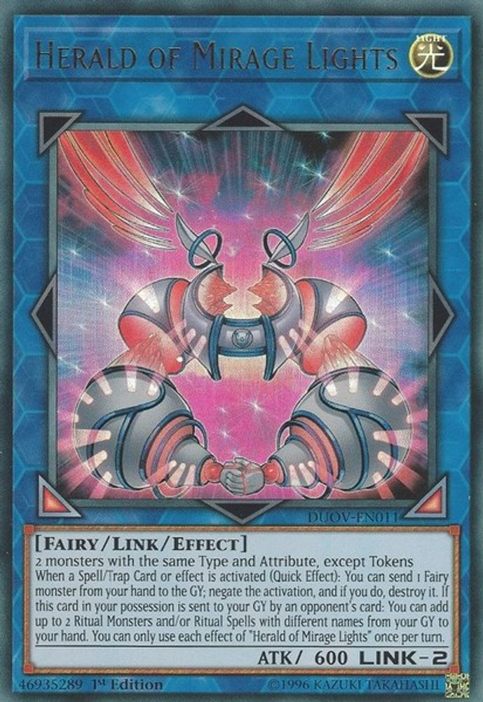 Herald of Mirage Lights (DUOV-EN011) - Ultra Rare