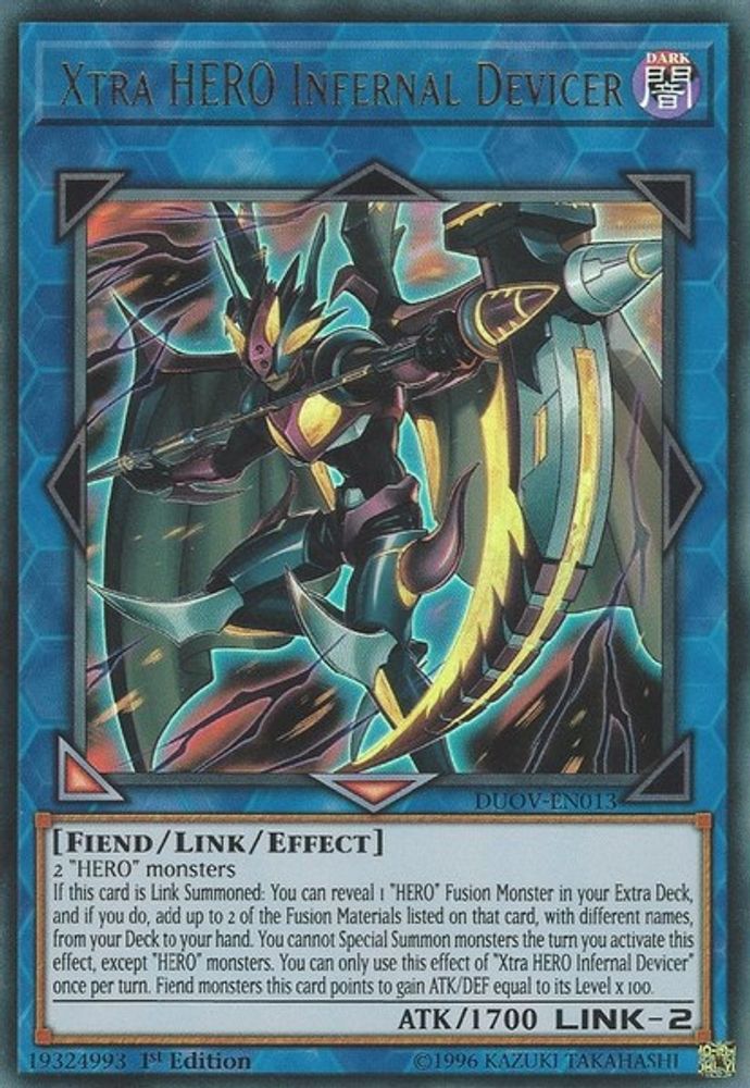 Xtra HERO Infernal Devicer (DUOV-EN013) - Ultra Rare