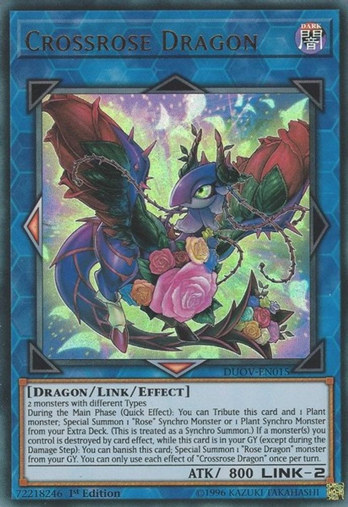 Crossrose Dragon (DUOV-EN015) - Ultra Rare