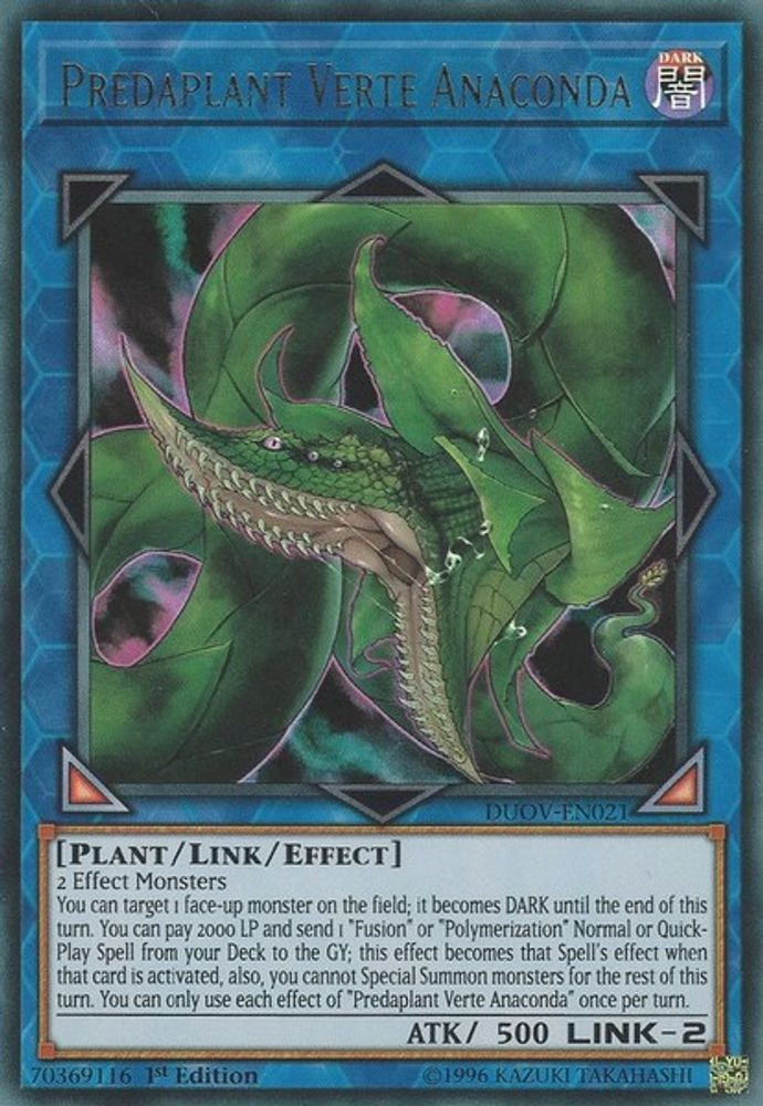 Predaplant Verte Anaconda (DUOV-EN021) - Ultra Rare