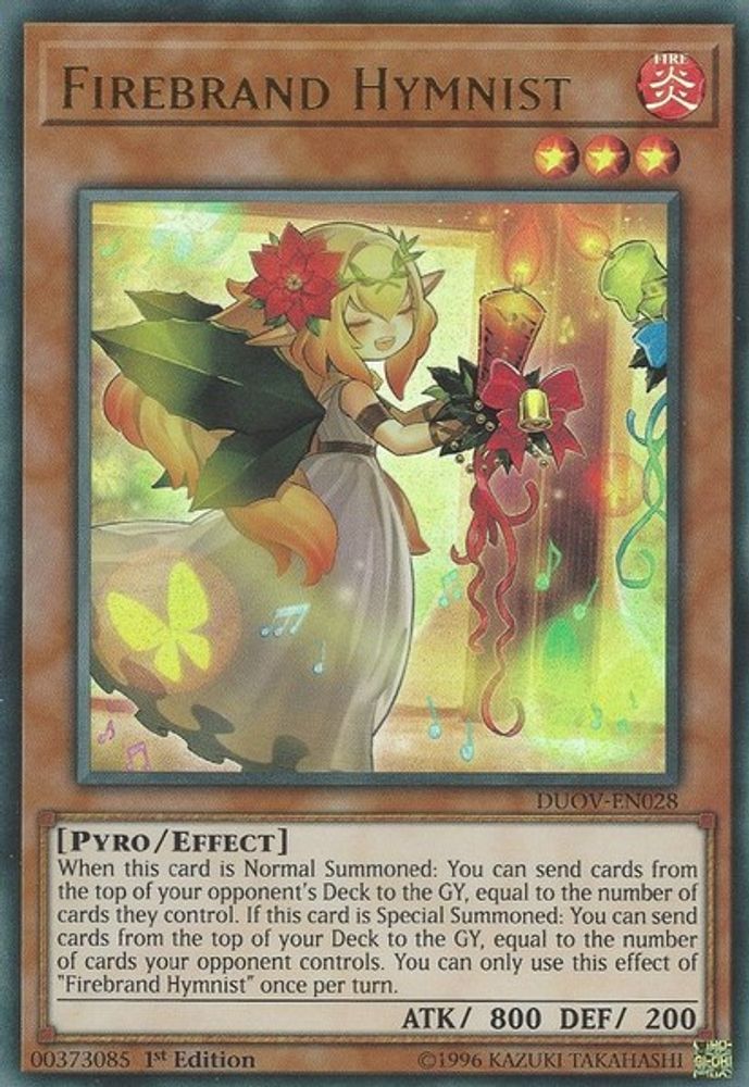 Firebrand Hymnist (DUOV-EN028) - Ultra Rare