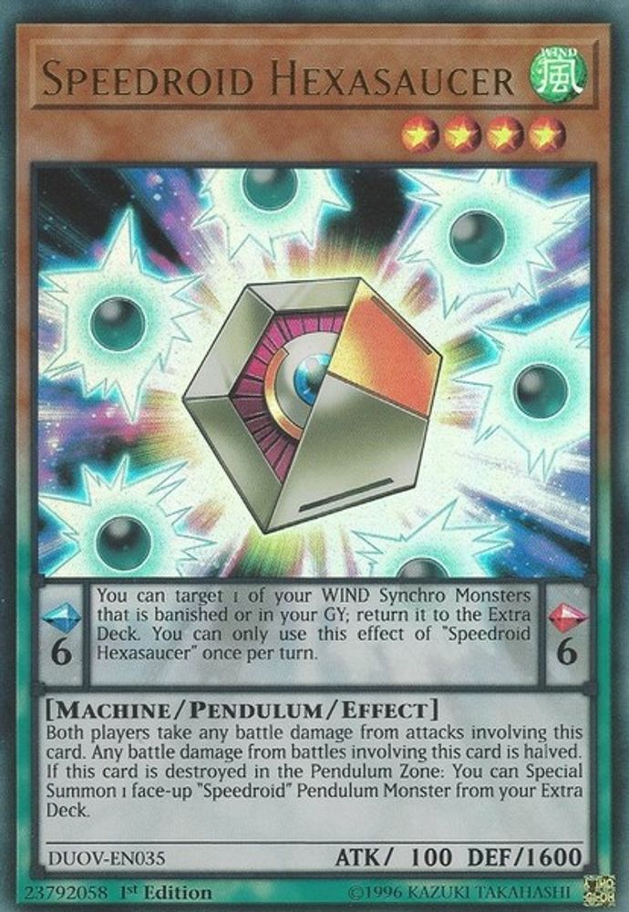 Speedroid Hexasaucer (DUOV-EN035) - Ultra Rare