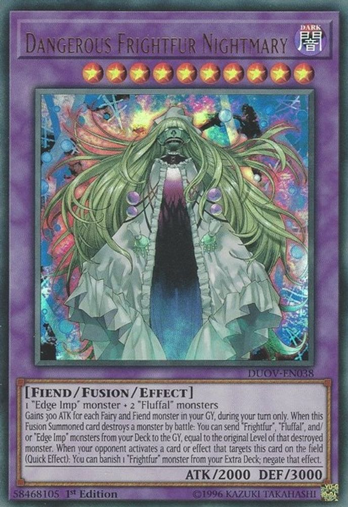 Dangerous Frightfur Nightmary (DUOV-EN038) - Ultra Rare