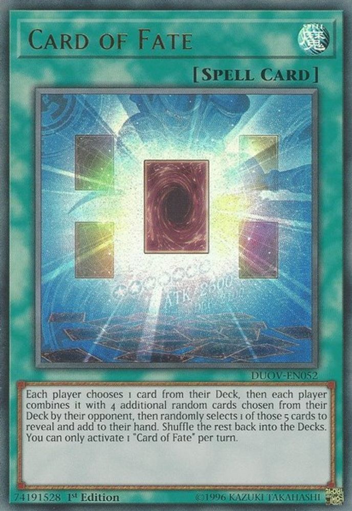 Carte du Destin [DUOV-EN052] Ultra Rare 