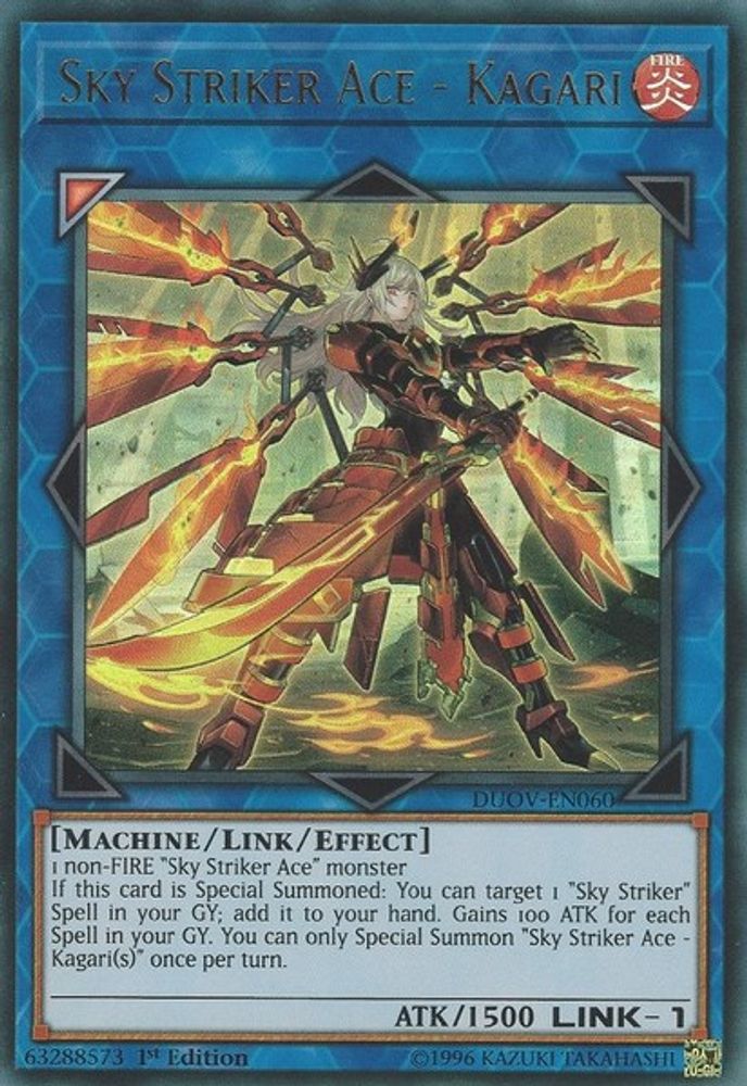Sky Striker Ace - Kagari [DUOV-EN060] Ultra Rare 