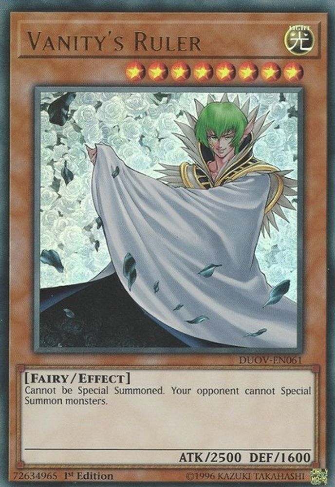 Règle de la vanité [DUOV-EN061] Ultra Rare 
