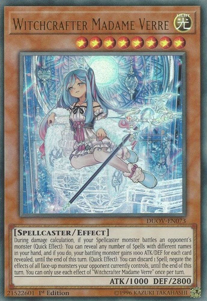 Witchcrafter Madame Verre (DUOV-EN073) - Ultra Rare