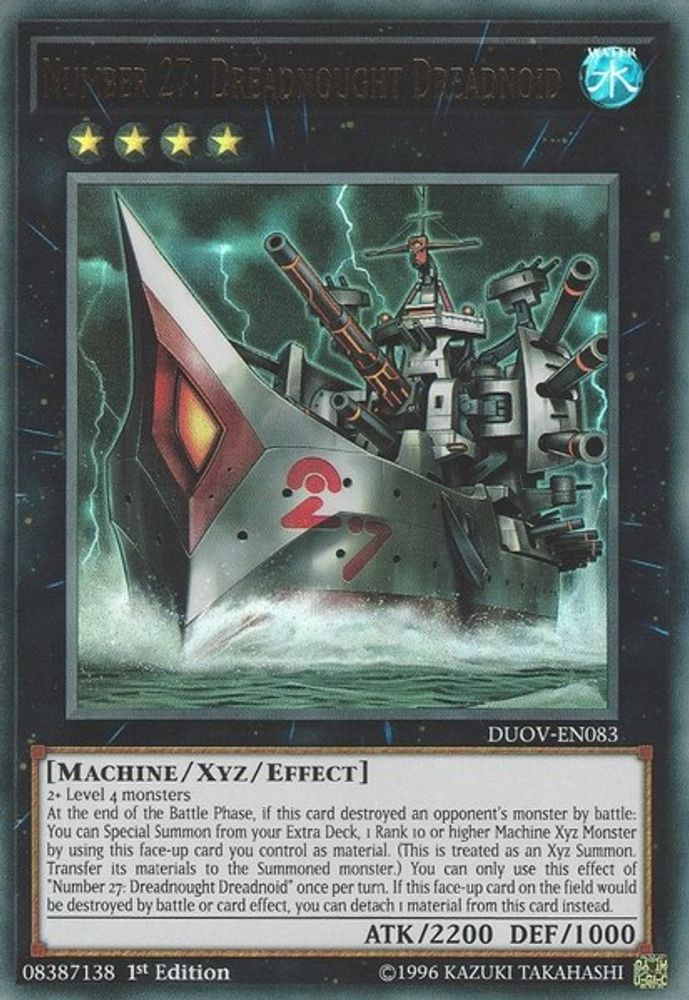 Number 27: Dreadnought Dreadnoid (DUOV-EN083) - Ultra Rare