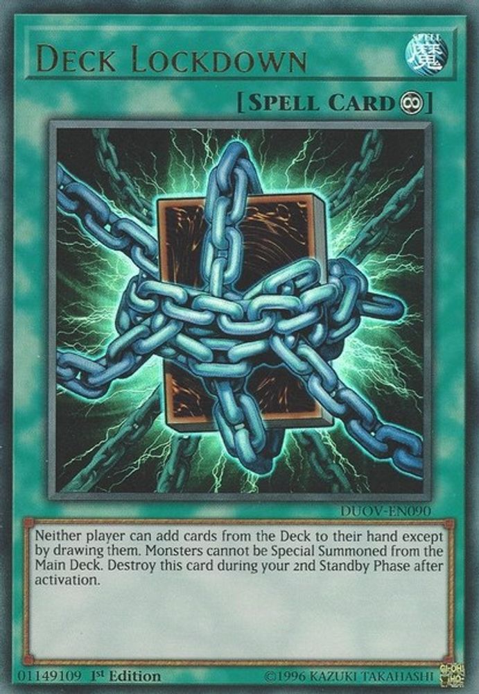 Deck Lockdown (DUOV-EN090) - Ultra Rare